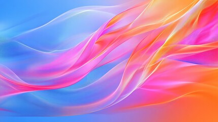 Fototapeta premium curves in bright colors like pink, orange, and blue, providing a dynamic and energetic feel for creative presentations