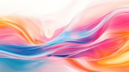 Obraz premium curves in bright colors like pink, orange, and blue, providing a dynamic and energetic feel for creative presentations