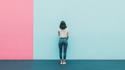 Obraz premium In a world full of distractions, minimalism encourages you to focus on your priorities and avoid the noise