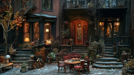 Inviting Historic Street with Professional Staging