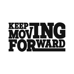 Dynamic 'Keep Moving Forward' Vector Illustration for Empowering Content