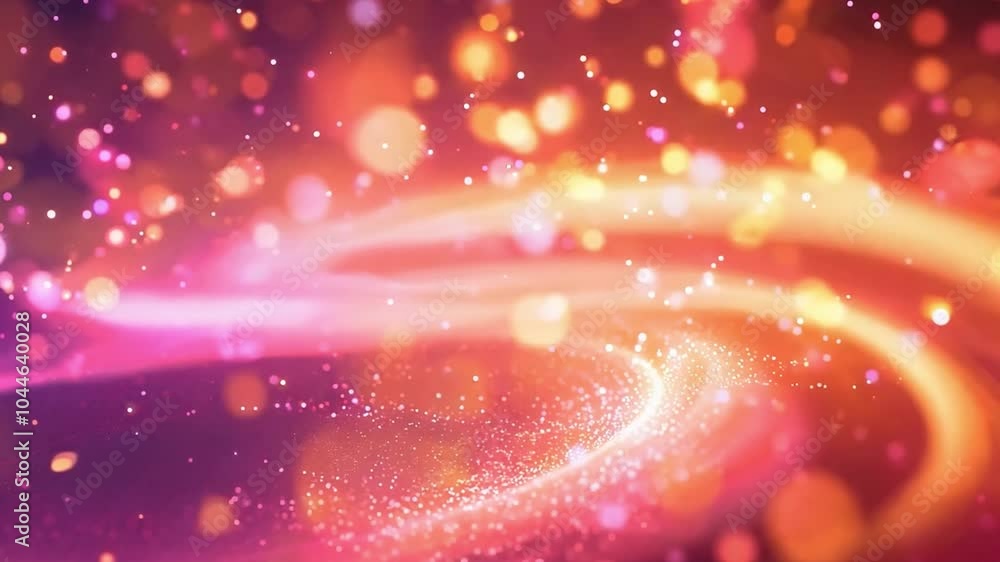 Poster vibrant swirling lights and colorful bokeh effects create a mesmerizing atmosphere in abstract desig