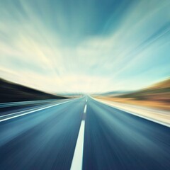 Blurred road background with motion effect