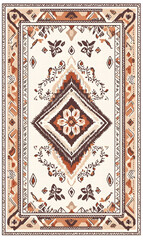 Geometric and Organic Doodle Tile and Carpet Designs with White Borders | Hand-drawn, Abstract, Floral, and Symmetrical Patterns in Soft Pastel and Earth Tones