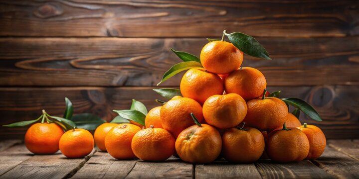 Tangerine oranges stacked on a rustic wooden background , tangerine, orange, fruit, citrus, vitamin C, healthy, organic