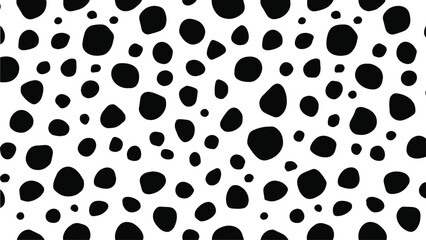 Abstract dalmatian print pattern. Dalmatian spots pattern vector.