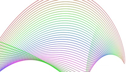 Colorful Abstract line Wave Pattern