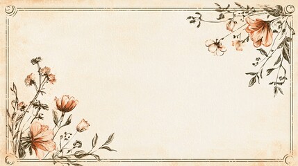 This vintage-inspired recipe card template offers generous space for notes, beautifully isolated against a white background for a personalized touch.