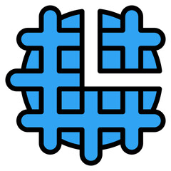 Obraz premium Waffle Icon