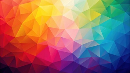 Obraz premium Colorful low poly geometric background with rendering, geometric, low poly, background, vibrant, abstract, modern, design