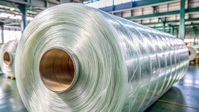 Glass roving fiber roll for pultrusion process in window fiberglass manufacturing, glass fiber