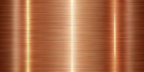 Vertical copper lines with a metallic sheen and brushed effect, pattern, seamless, texture, metallic, copper, lines, vertical