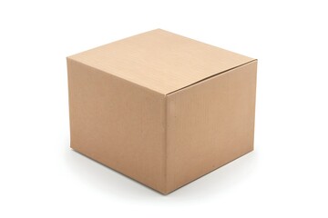 Cardboard box isolated on white background