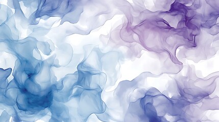 Obraz premium Waves of watercolor abstract background cloudy blue and white colors, illustration backdrop