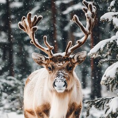 deer in winter