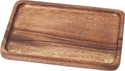 Wood plate on transparent png
