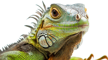 Fototapeta premium Iguana isolated on a white background 
