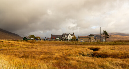 Corrour train station on Rannoch Moor made famous by the film Trainspotting