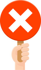 Obraz premium 오엑스 팻말