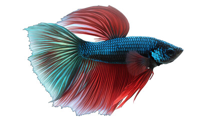 Fototapeta premium Captivating purple fish, an artistic representation of marine elegance and fluid design