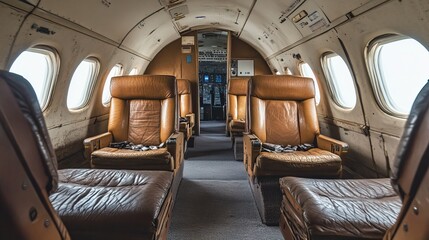 Interior Of Empty Corporate Jet