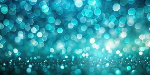 Teal bokeh lights abstract vertical background