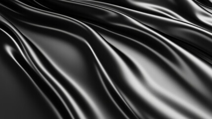 Fototapeta premium Smooth Black Surface with High Contrast Lighting