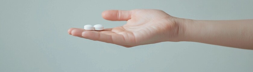 Embracing Hope: Parkinson's Patient's Hand Holding Medication in Tremor, Signifying Medical Breakthrough