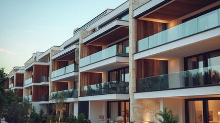 Obraz premium Modern Urban Development with Clean Lines and Textures