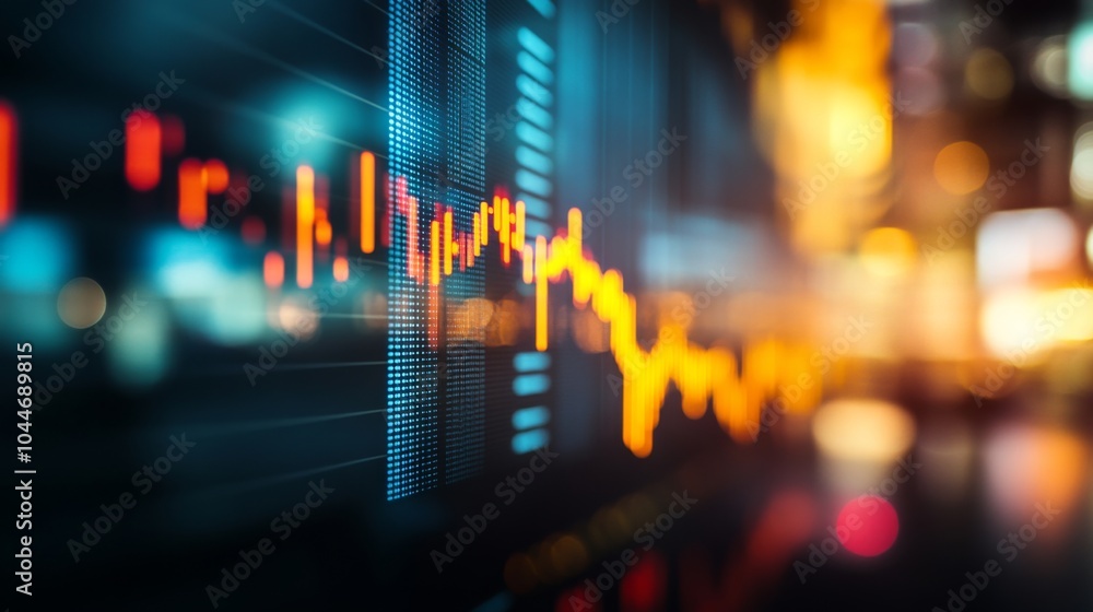 Aufkleber dynamic business visualization with creative technology elements