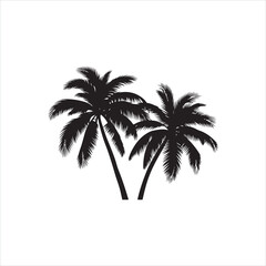 Obraz premium Tropical Palm Tree Silhouette Clip Art