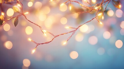 Soft Focus Dreamy Lights with Bokeh Background
