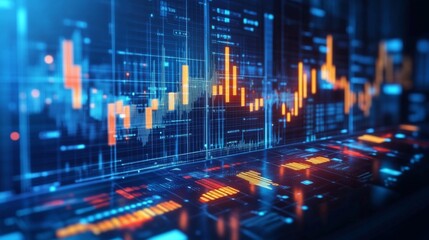 Dynamic Digital Interface with Modern Design Elements