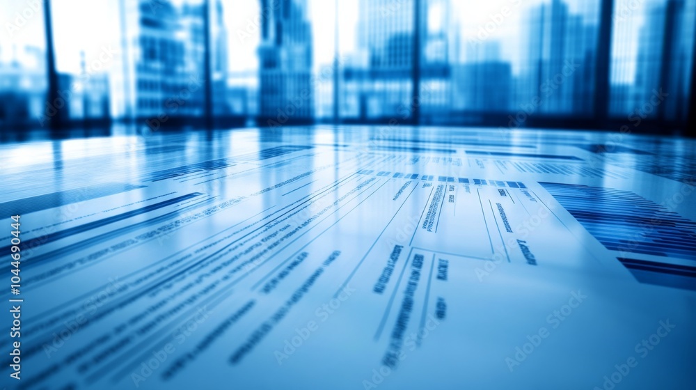 Poster dynamic finance background with clean lines and contrast