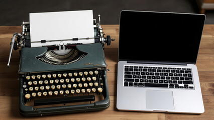 A photography contrasting the past and present of writing. before and after