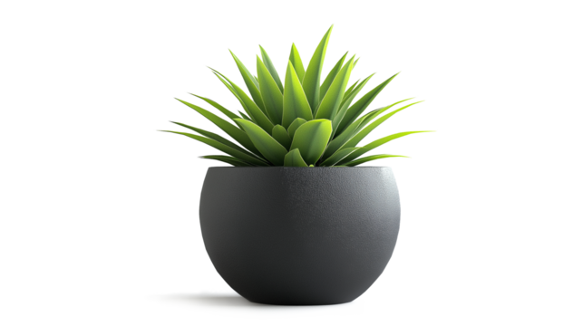 Plant Display Isolated on a white background