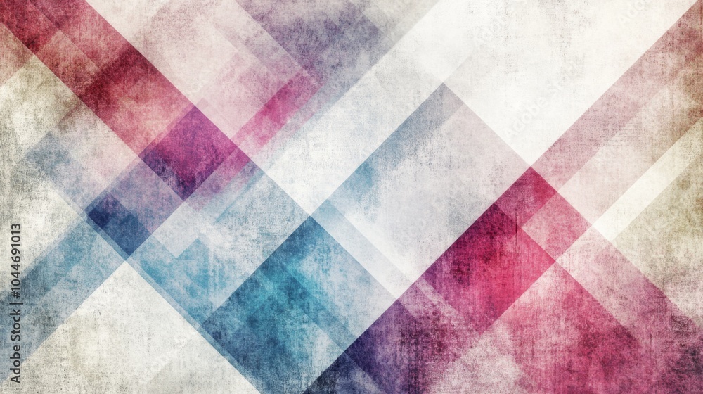 Poster geometric patterns with soft focus and gentle lighting