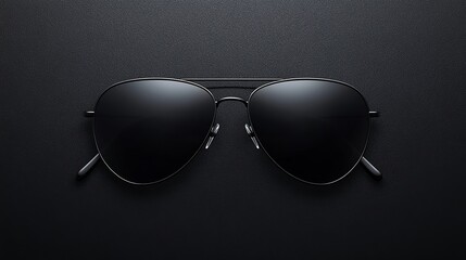  Stylish aviator sunglasses displayed against a sleek black background.