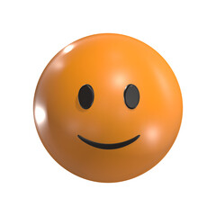 Slightly Smiling Face 3D Emoticon Icon