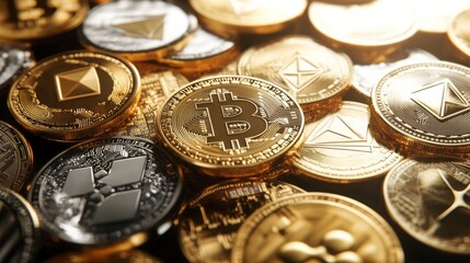 Futuristic Technology Elements with Clean Lines and Light