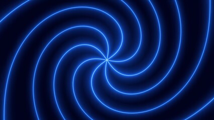 Abstract Blue Spiral Light Pattern