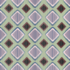 Decorative fabric patterns. Seamless oriental ethnic geometric patterns. Traditional design for background, wallpaper, fabric, vector, embroidery style.