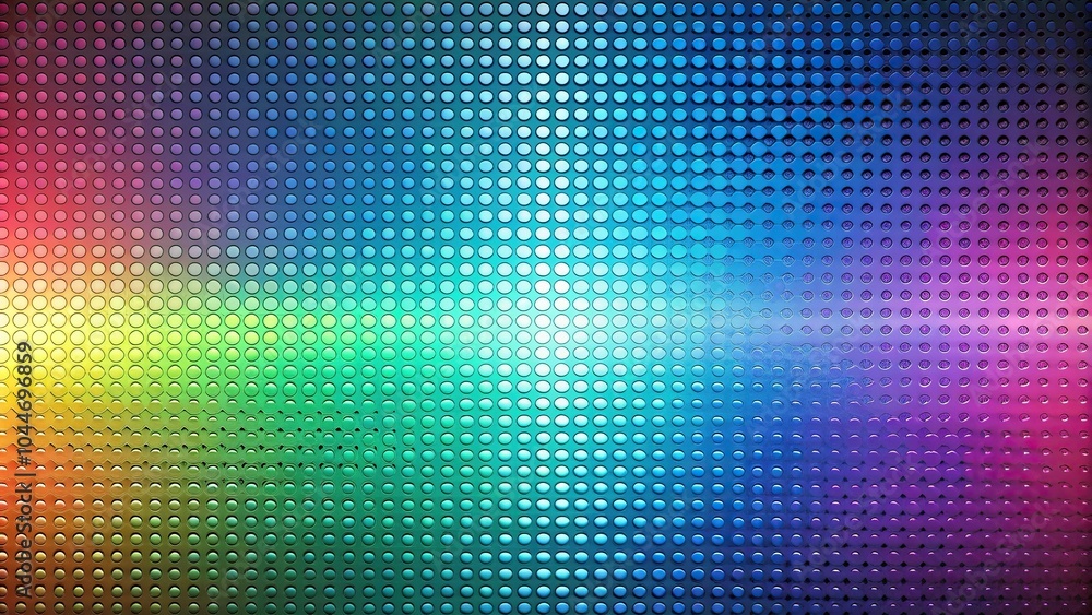 Poster textured dotted background with mesh gradients panoramic