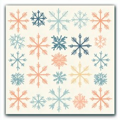 Fototapeta premium Elegance of Winter: Serene Seasonal Cards