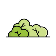 bush icon vector design template simple and clean
