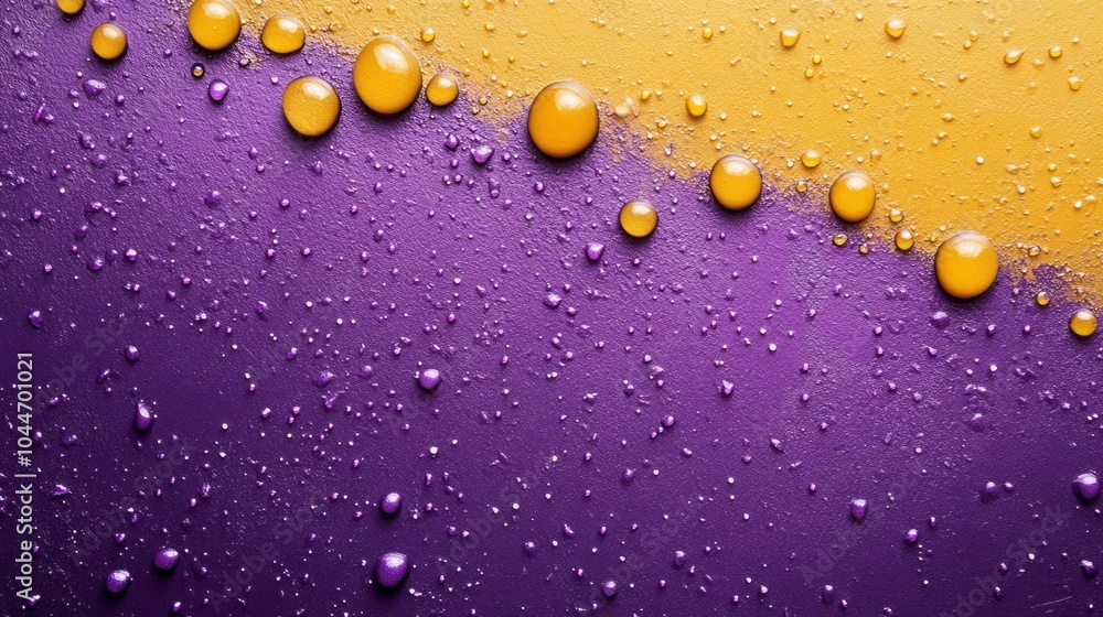 Poster The droplets are of various sizes and are spread out across the background
