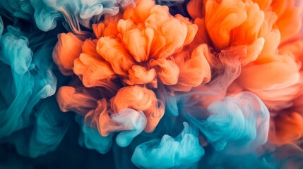 Fototapeta premium Soft Focus Splash Effects with Flowing Ink Patterns