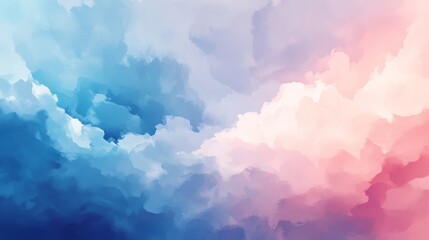 Fototapeta premium Soft Pastel Watercolor Background with Gentle Lighting