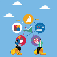 Economic impact analysis, assessing effects of economy changes, macroeconomic, forecasting, business analyst analyzing indicators