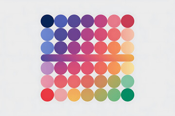 Fototapeta premium beads on white background